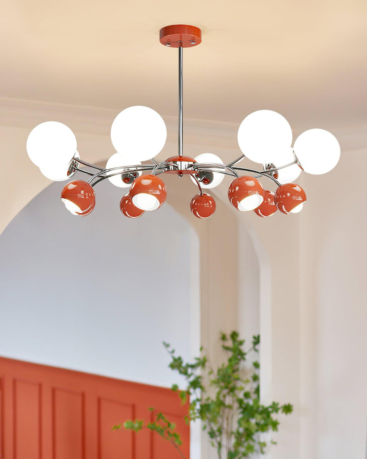 Eloria lampadario vetro Cupola Petalo minimalista Ambientale