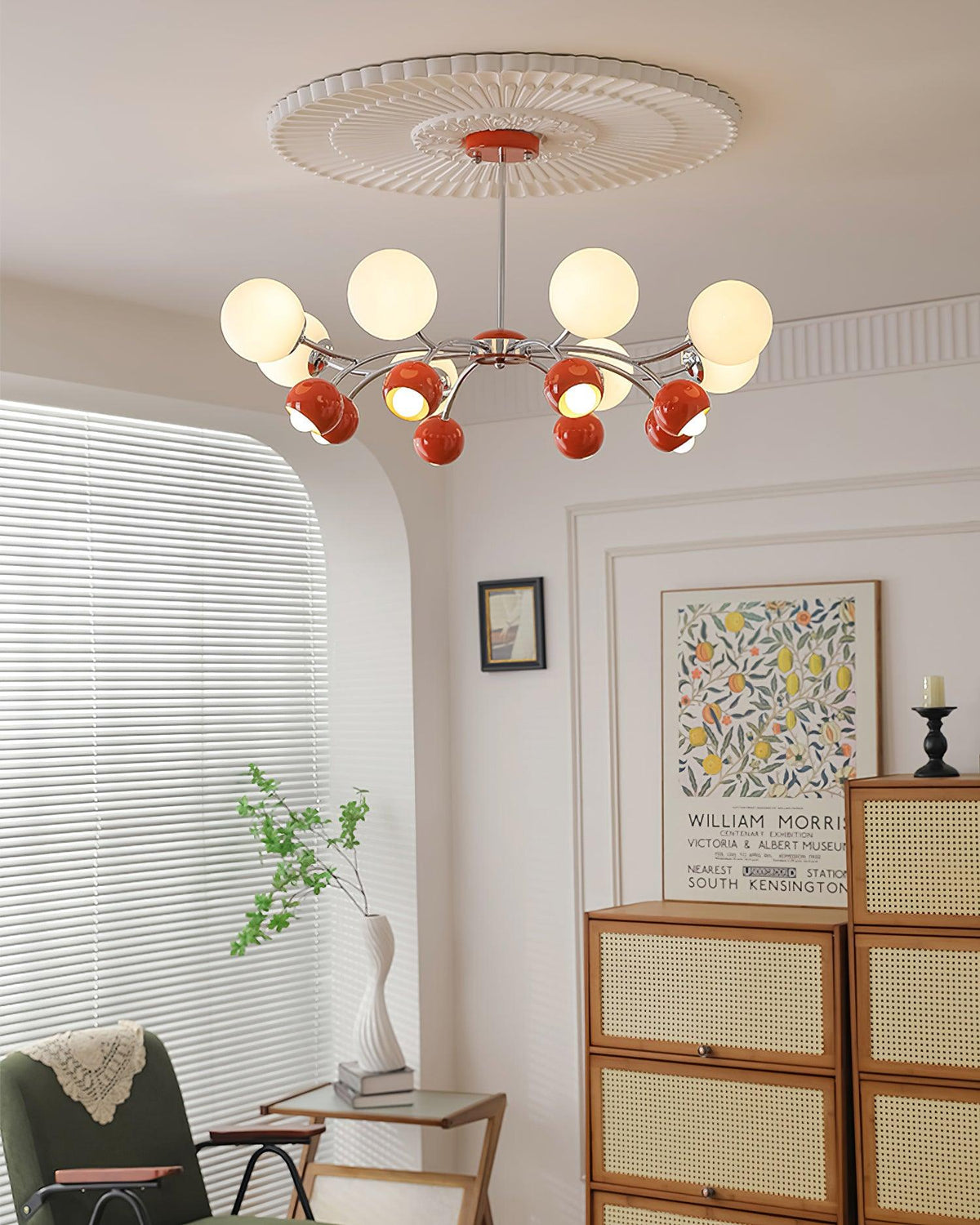 Eloria lampadario vetro Cupola Petalo minimalista Ambientale
