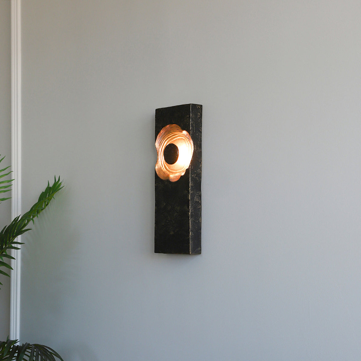 Aurevra lampada da parete nera