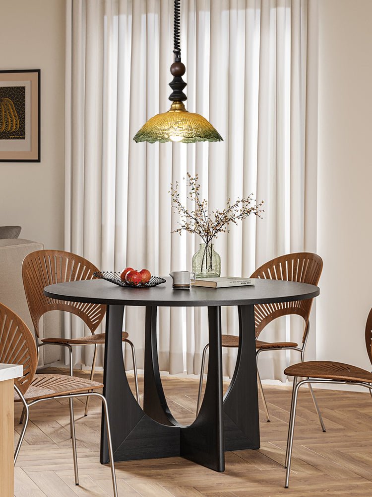 Nydoreth Elegance vintage Art lampada a sospensione in legno