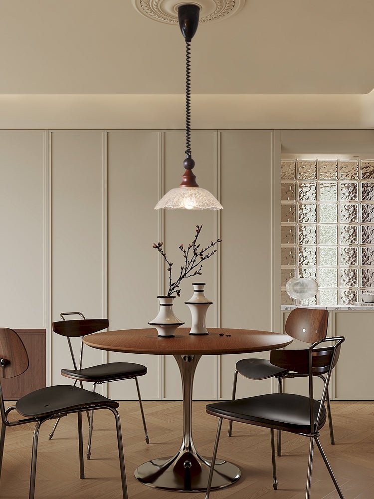 Nydoreth Elegance vintage Art lampada a sospensione in legno