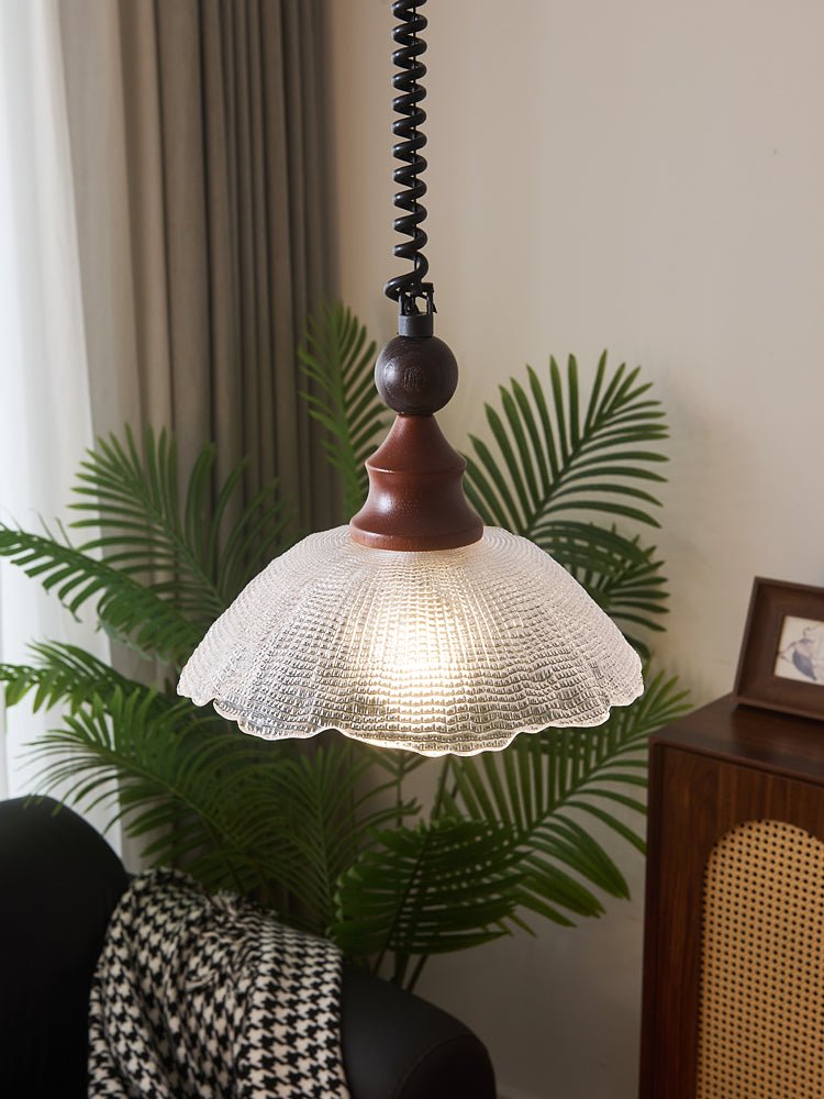 Nydoreth Elegance vintage Art lampada a sospensione in legno