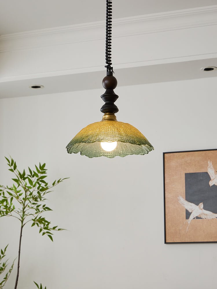 Nydoreth Elegance vintage Art lampada a sospensione in legno