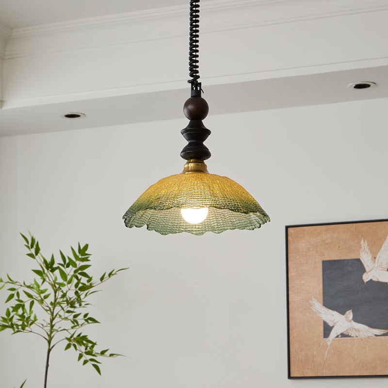 Nydoreth Elegance vintage Art lampada a sospensione in legno