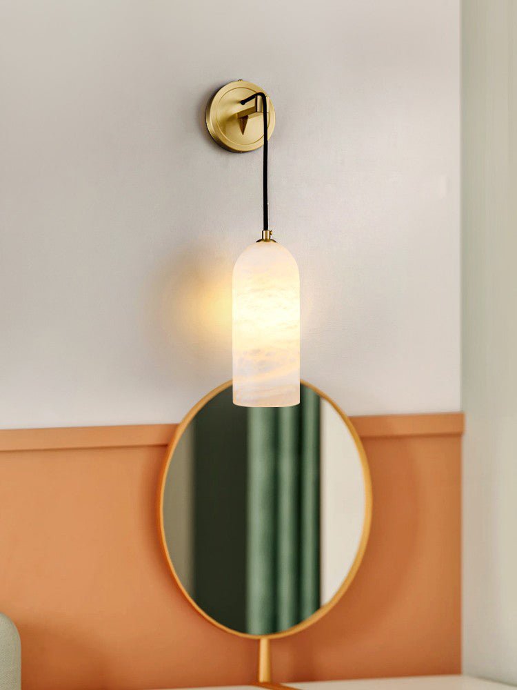 Haelion lampada da parete in alabastro