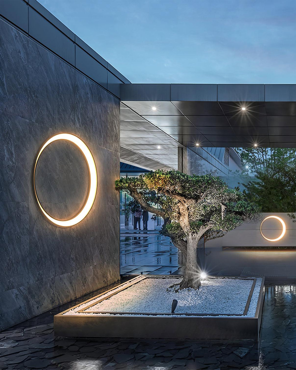 Noreliella lampada da parete per esterni Circolare LED