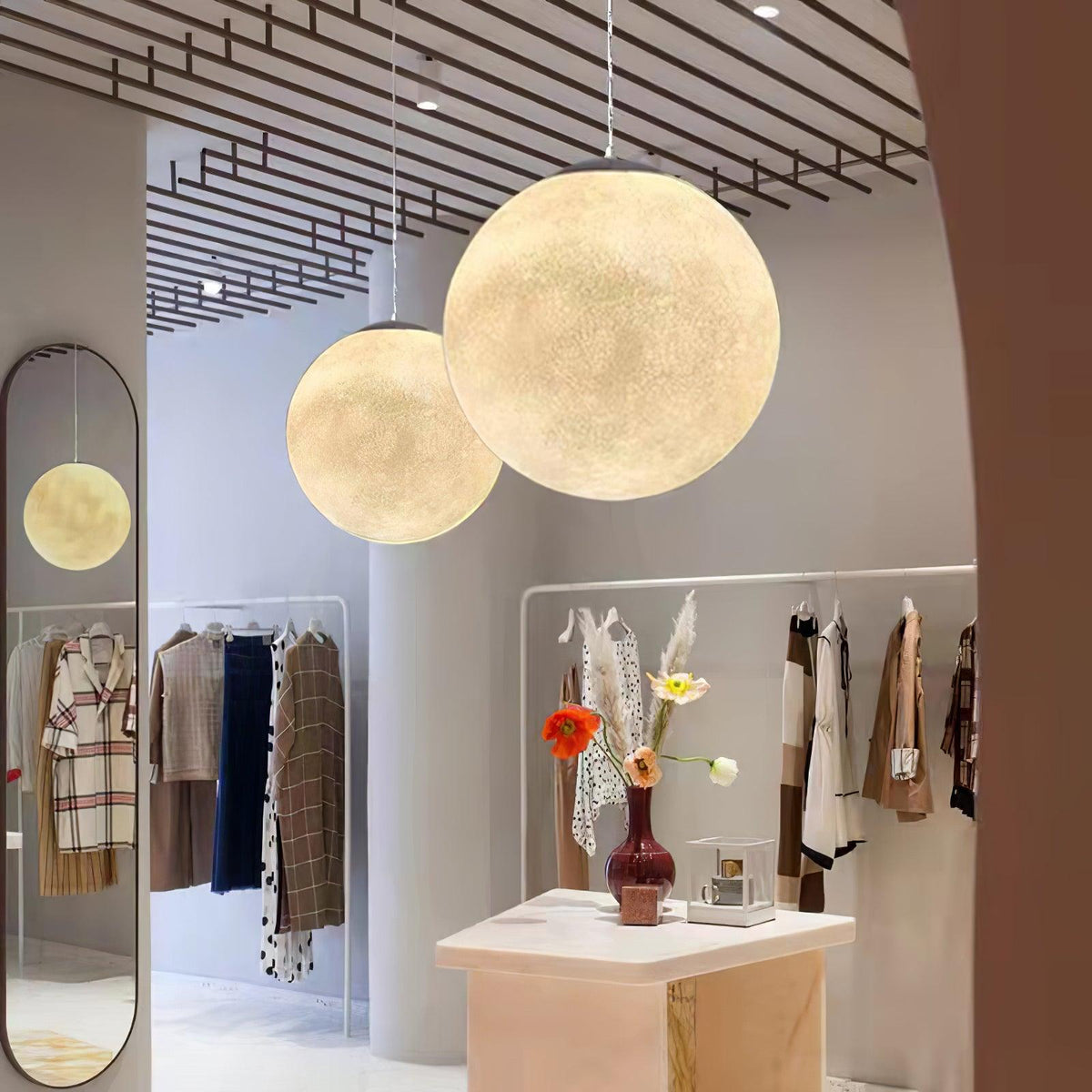 Miralaine lampada a sospensione a Forma di Luna per soggiorno