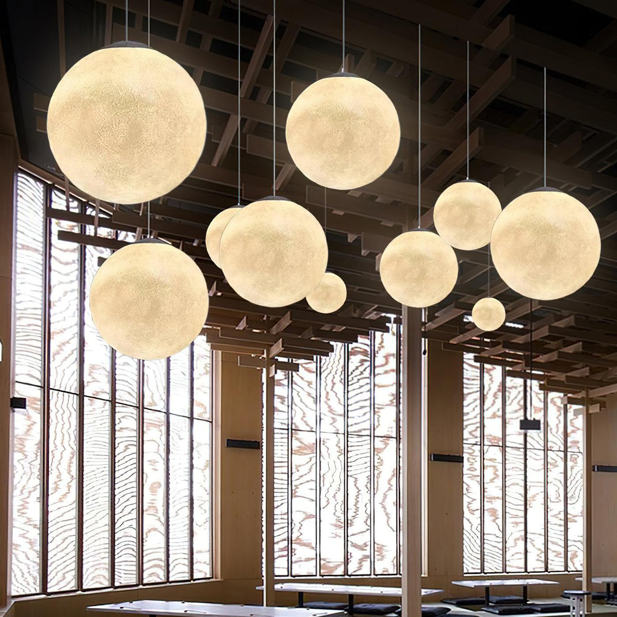 Miralaine lampada a sospensione a Forma di Luna per soggiorno