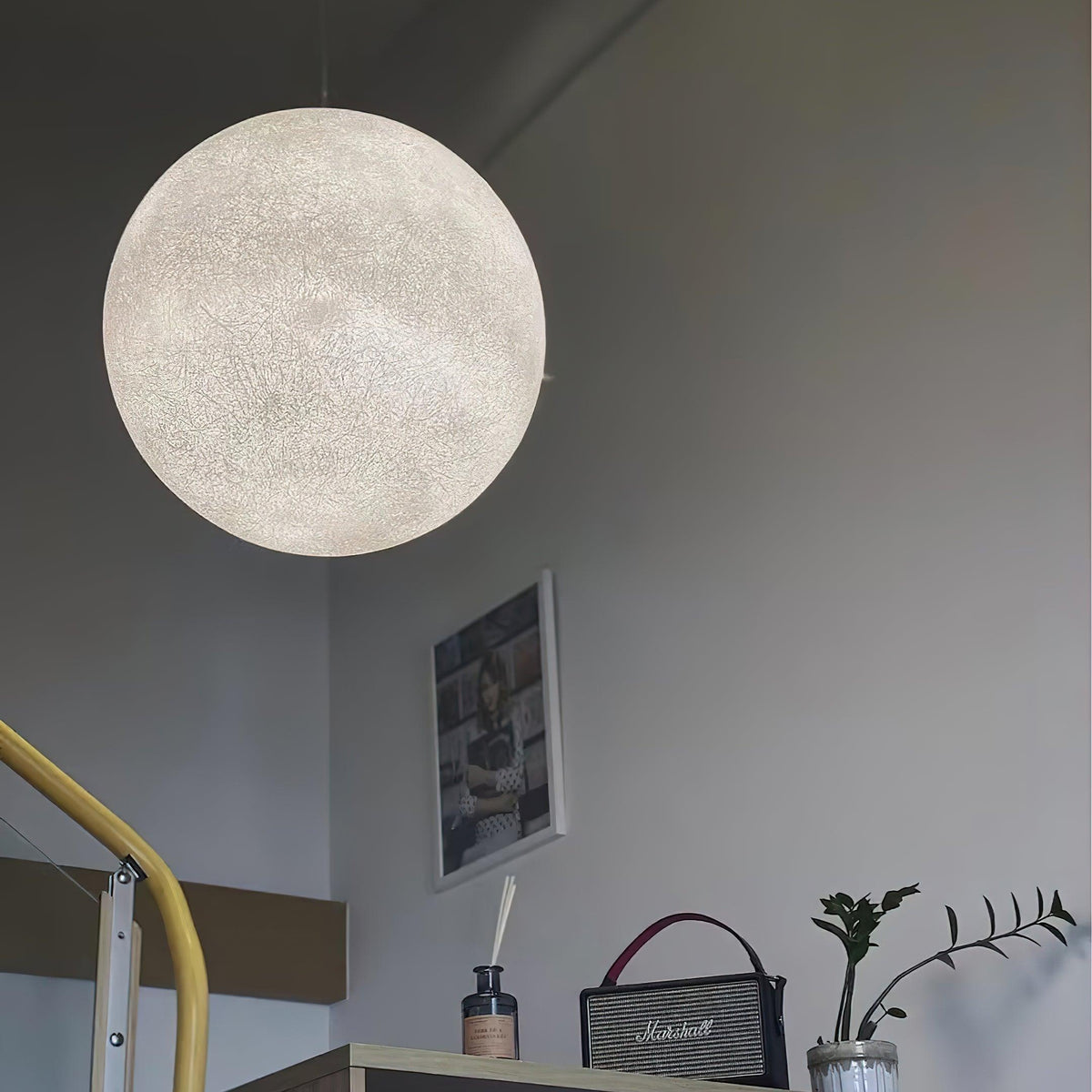 Miralaine lampada a sospensione a Forma di Luna per soggiorno