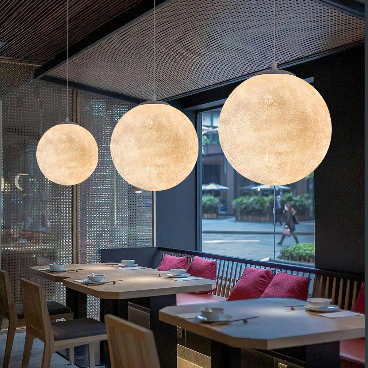 Miralaine lampada a sospensione a Forma di Luna per soggiorno