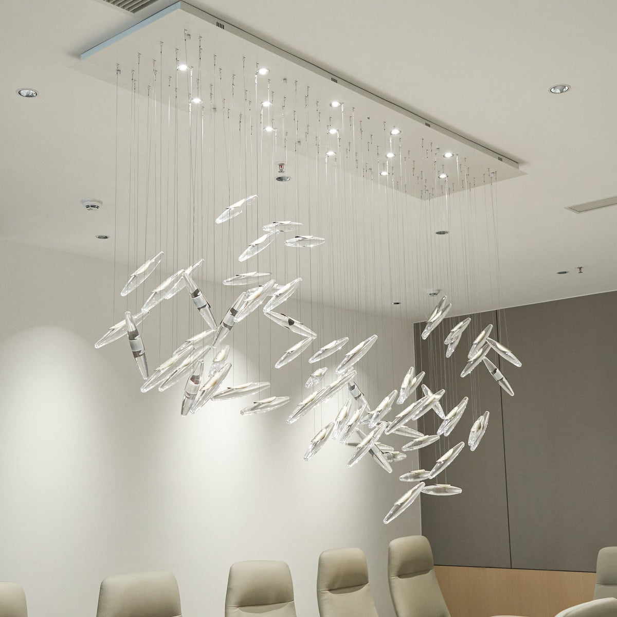 Hylor lampadario Luxury Moonlight Whispers in vetro