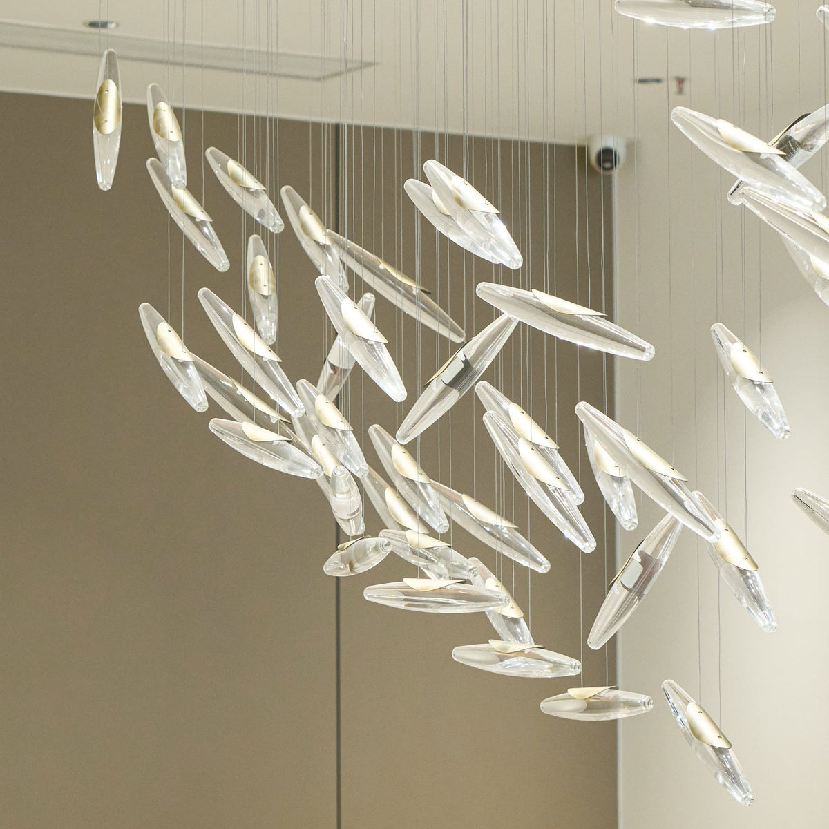 Hylor lampadario Luxury Moonlight Whispers in vetro