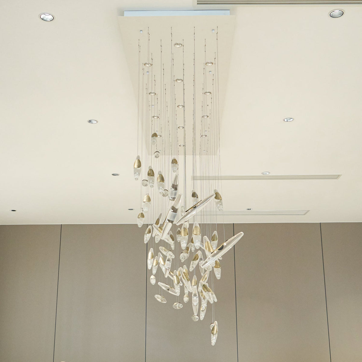 Hylor lampadario Luxury Moonlight Whispers in vetro