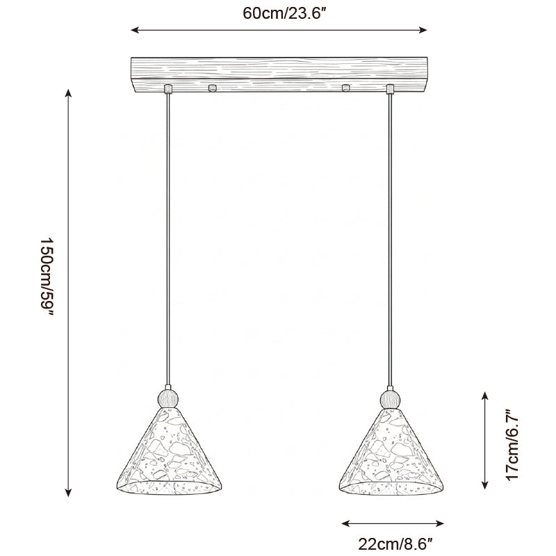 Calisenne lampada a sospensione Piramidale