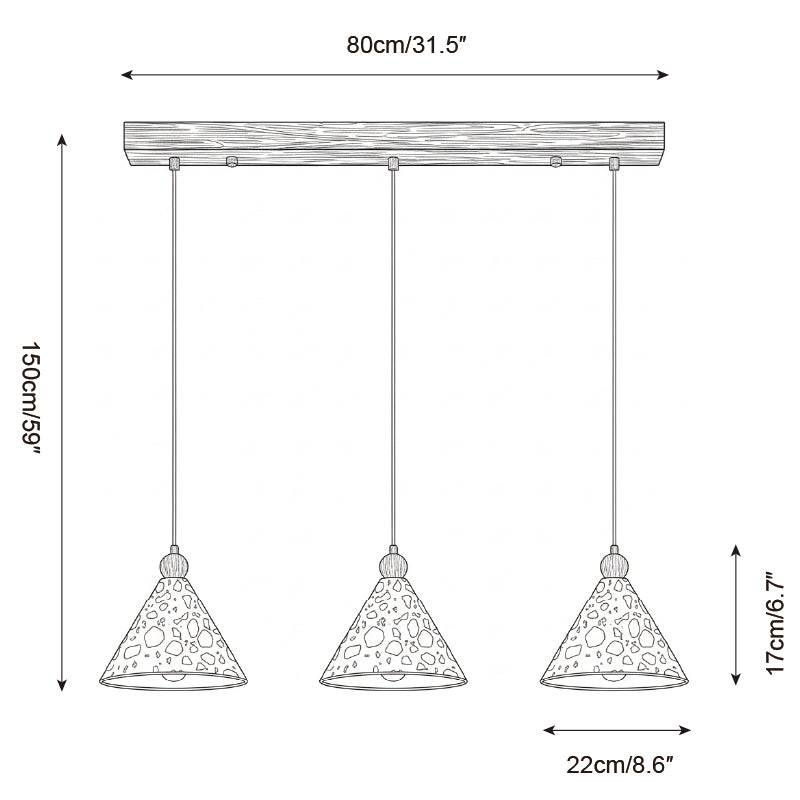 Calisenne lampada a sospensione Piramidale