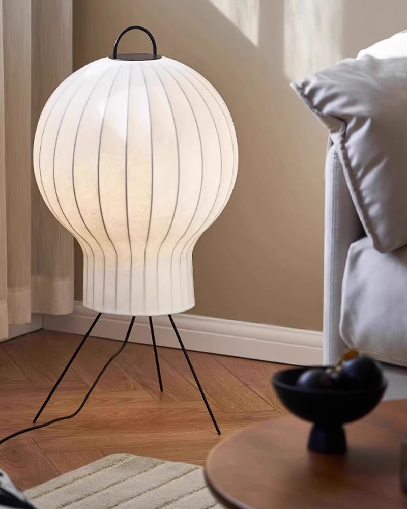 Balloon lampada da terra minimalista in Seta a globo