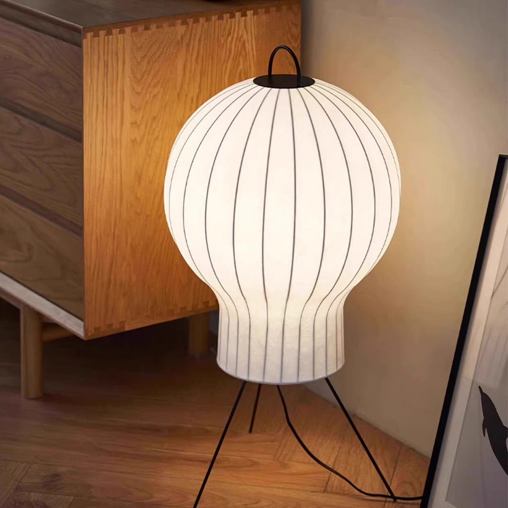 Balloon lampada da terra minimalista in Seta a globo