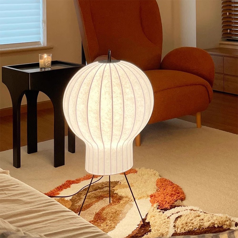 Balloon lampada da terra minimalista in Seta a globo