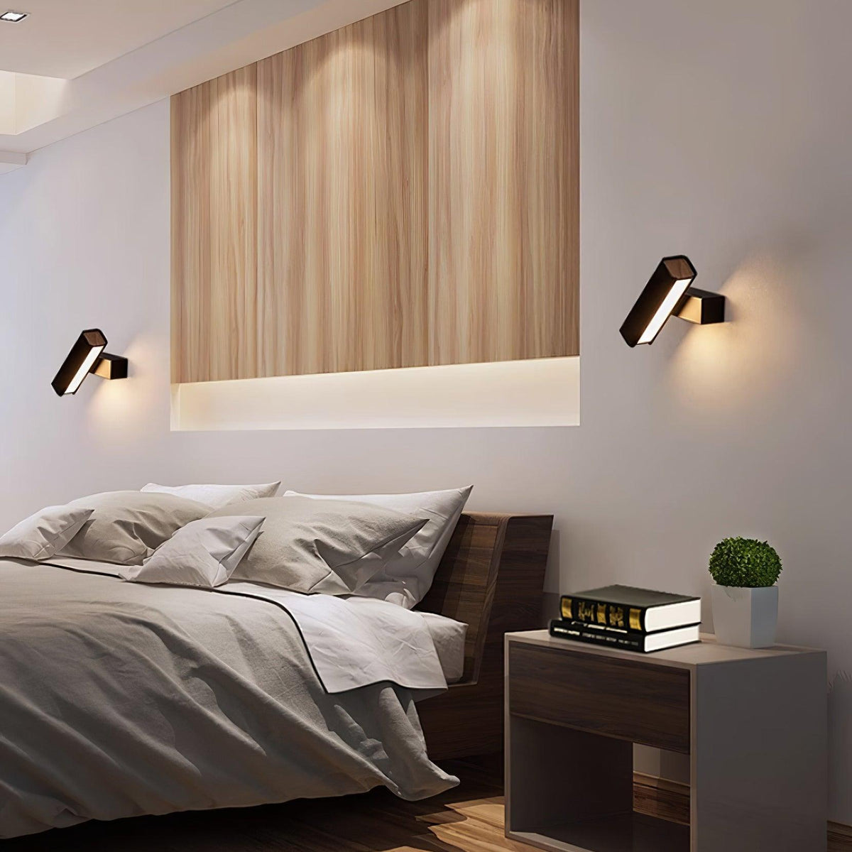 Lampada da parete regolabile in alluminio per camera da letto e soggiorno