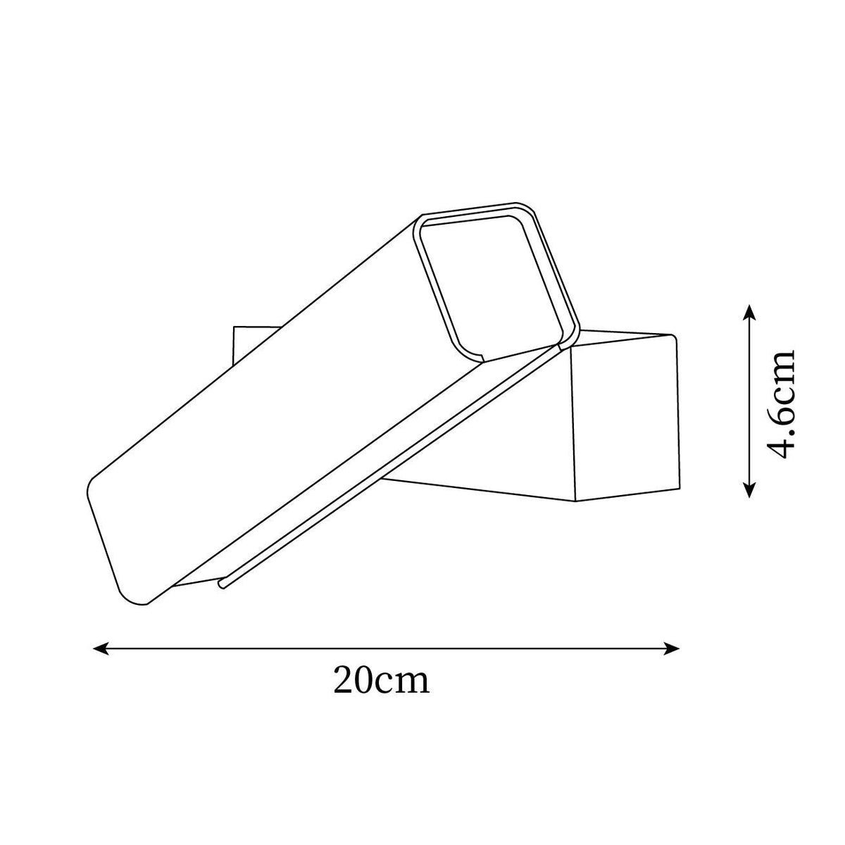 Lampada da parete regolabile in alluminio per camera da letto e soggiorno