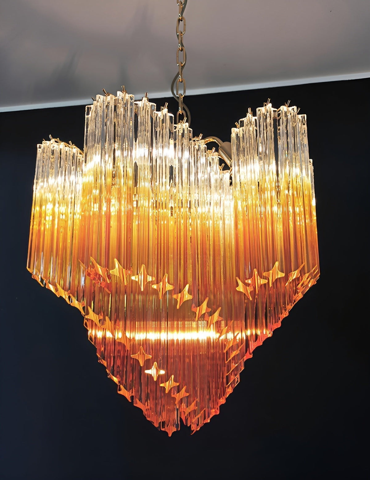 Evmararae lampadario in vetro Gradient
