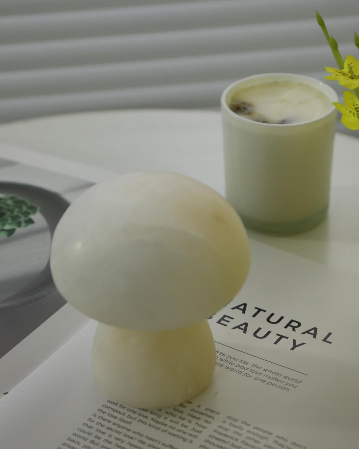 Fungi lampada da tavolo con batteria integrata