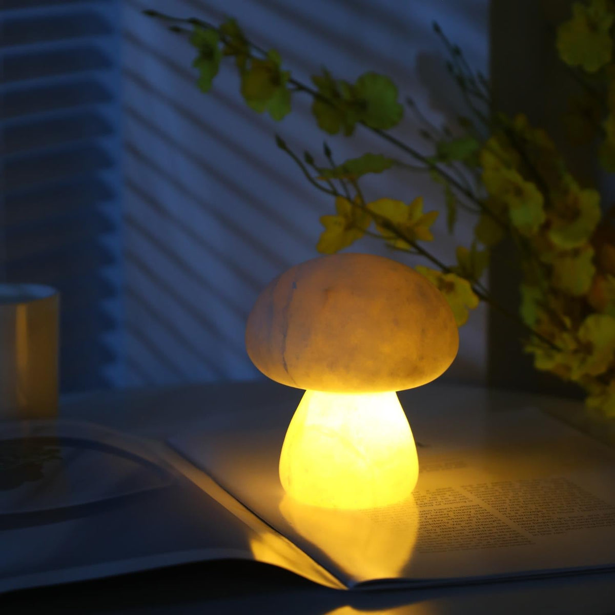 Fungi lampada da tavolo con batteria integrata
