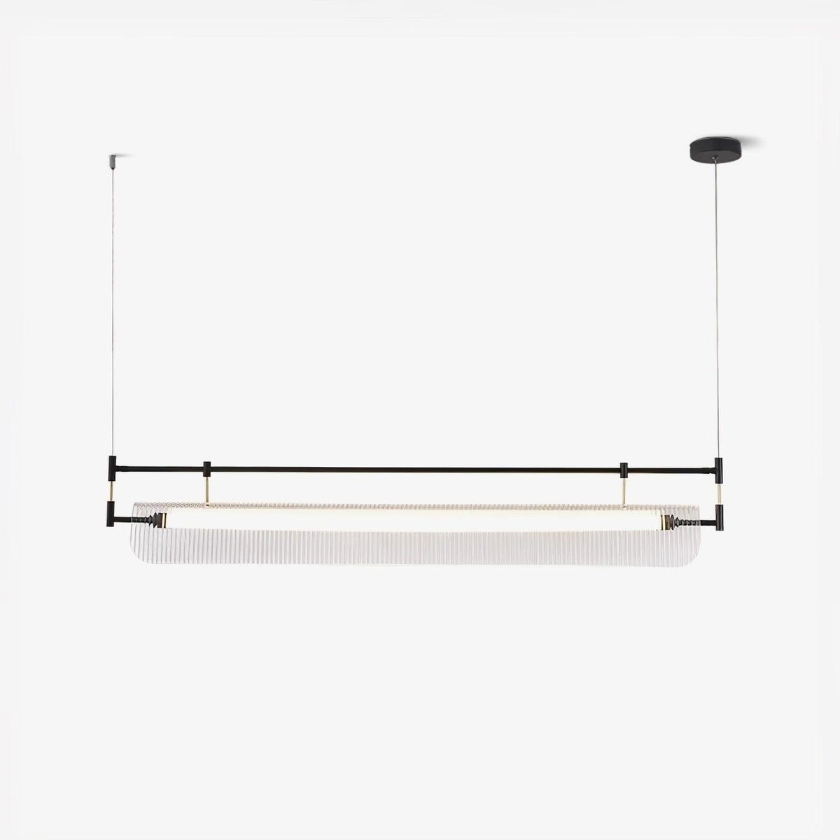 Meldo lampadario lineare Striscia Acrilico Lungo