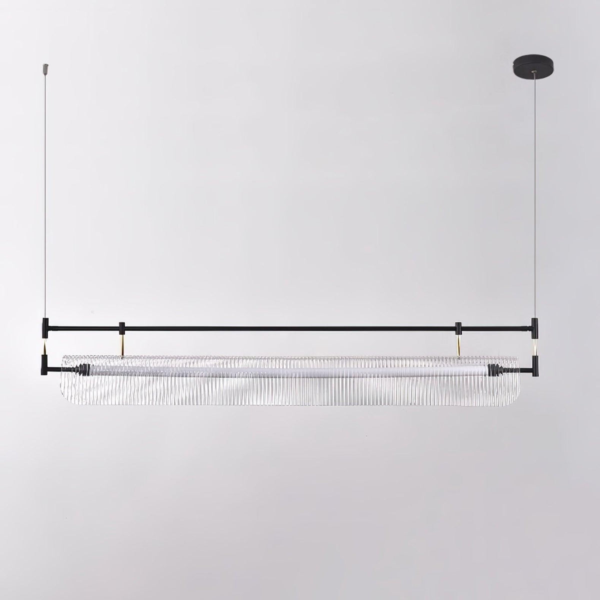 Meldo lampadario lineare Striscia Acrilico Lungo