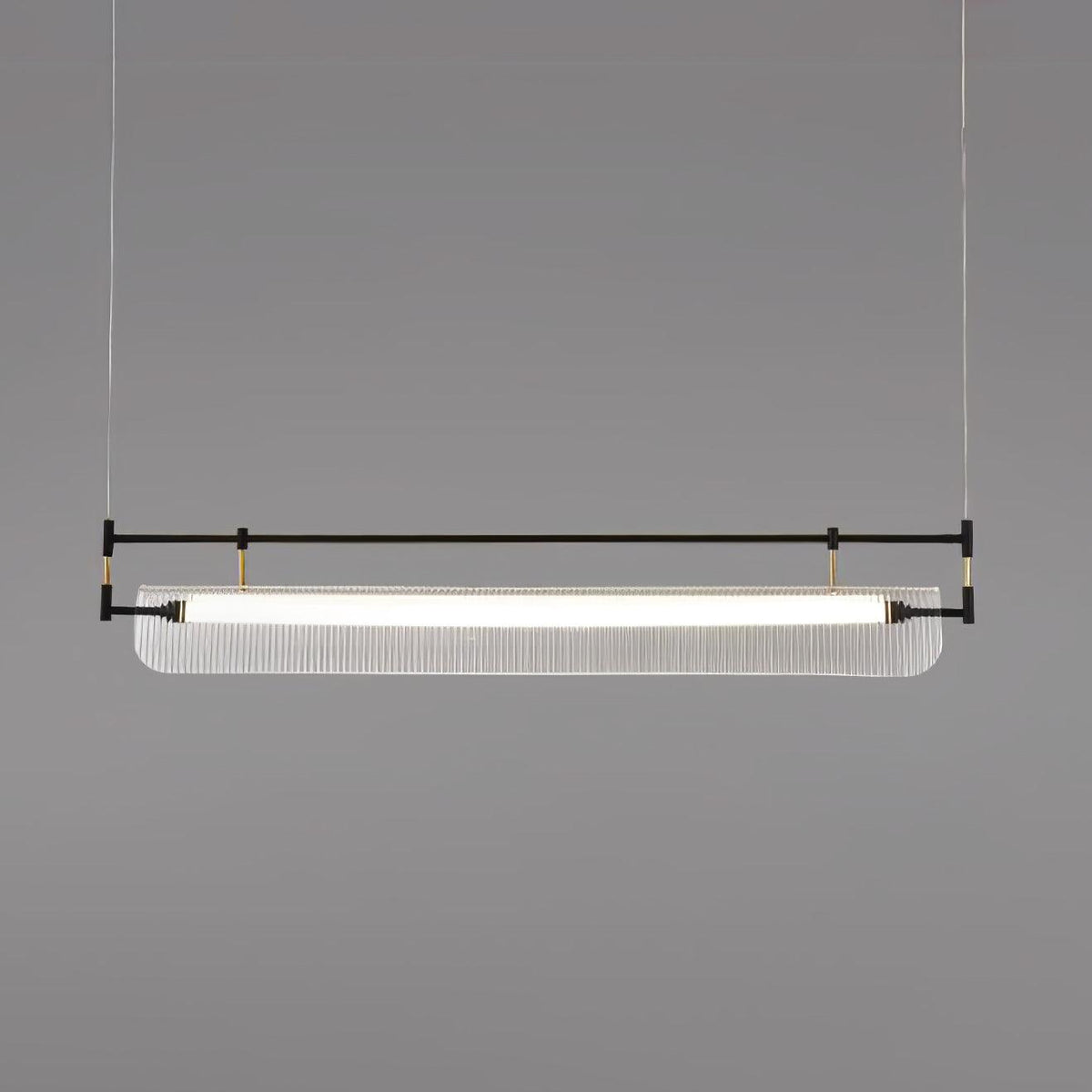 Meldo lampadario lineare Striscia Acrilico Lungo