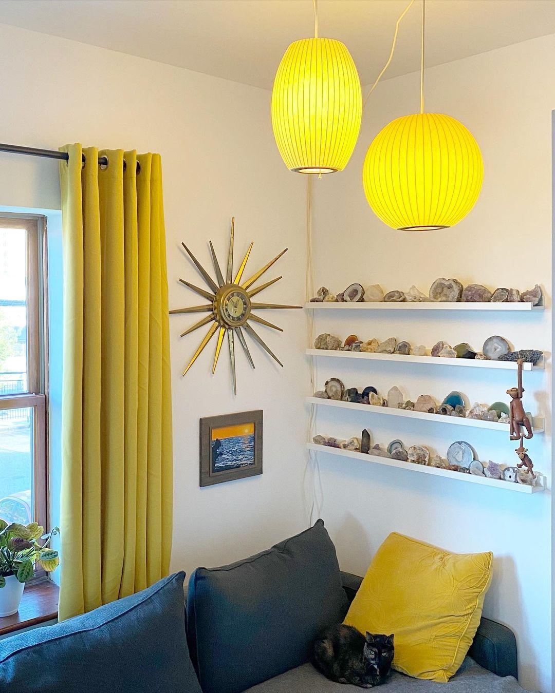 Elaeniella lampada a sospensione Bubble Geometric a globo
