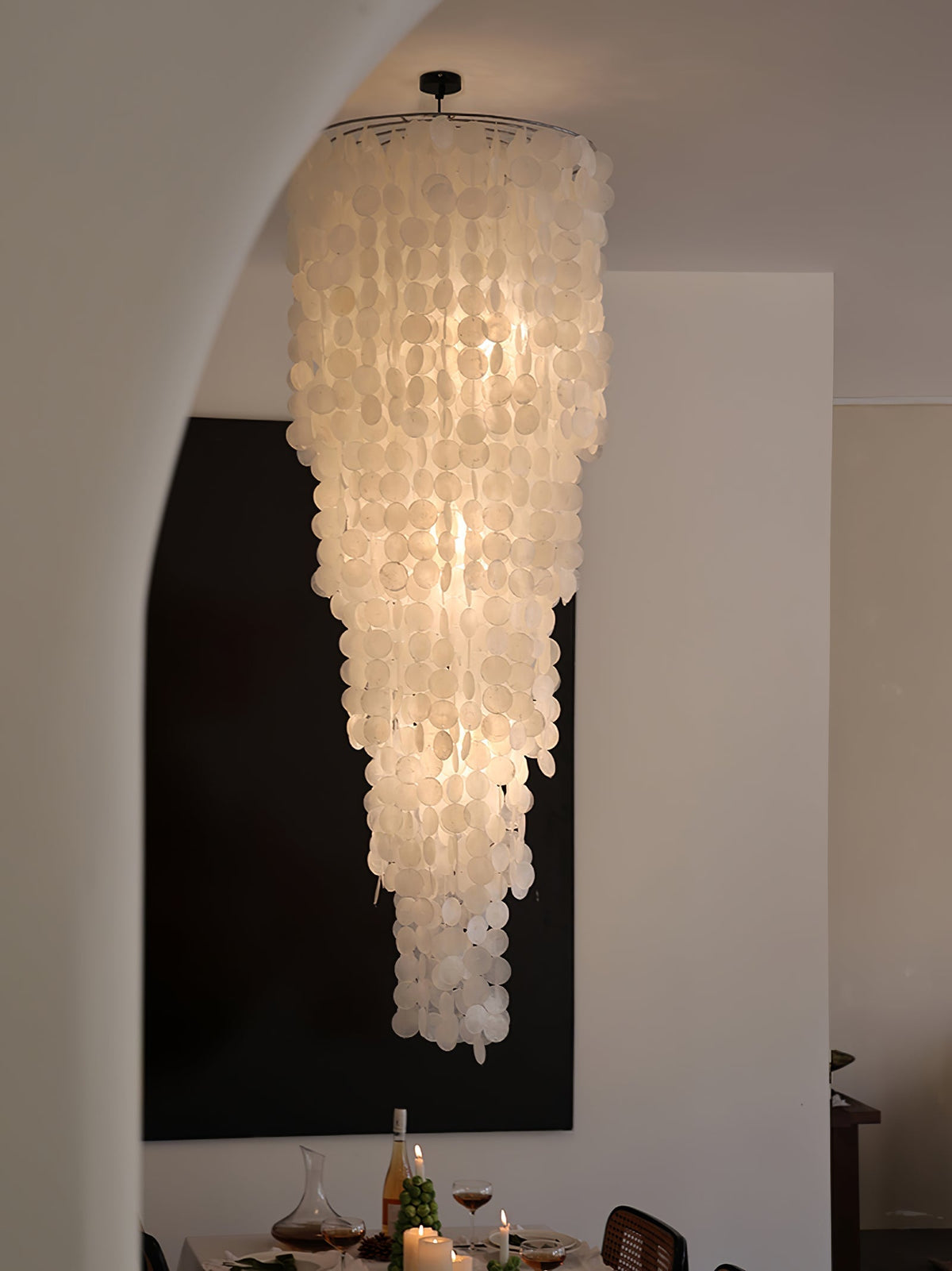 Eloryra lampadario a Cascata Guscio