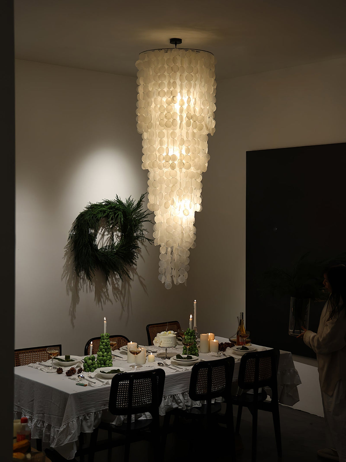 Eloryra lampadario a Cascata Guscio