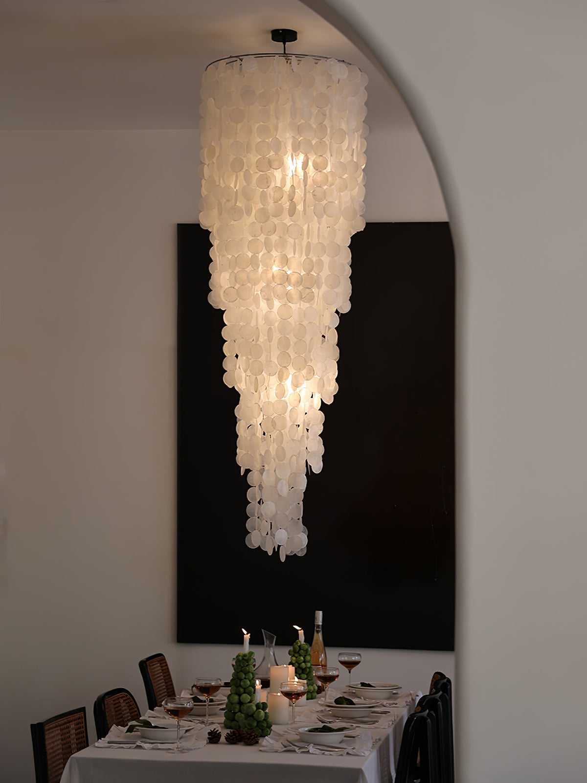 Eloryra lampadario a Cascata Guscio