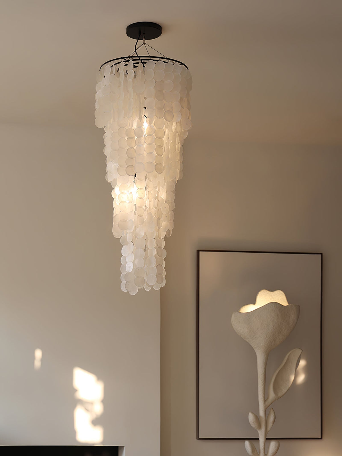 Eloryra lampadario a Cascata Guscio