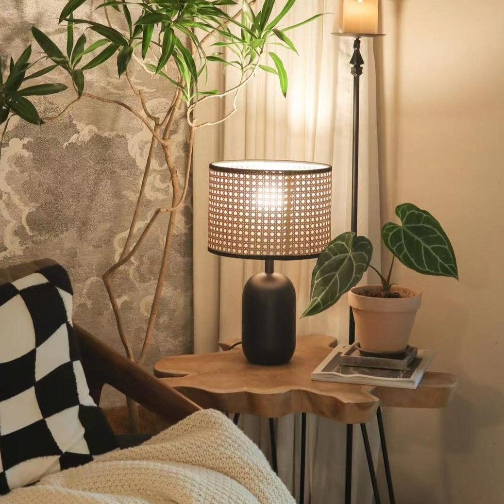 Ravarielle lampada da tavolo moderna in bambù