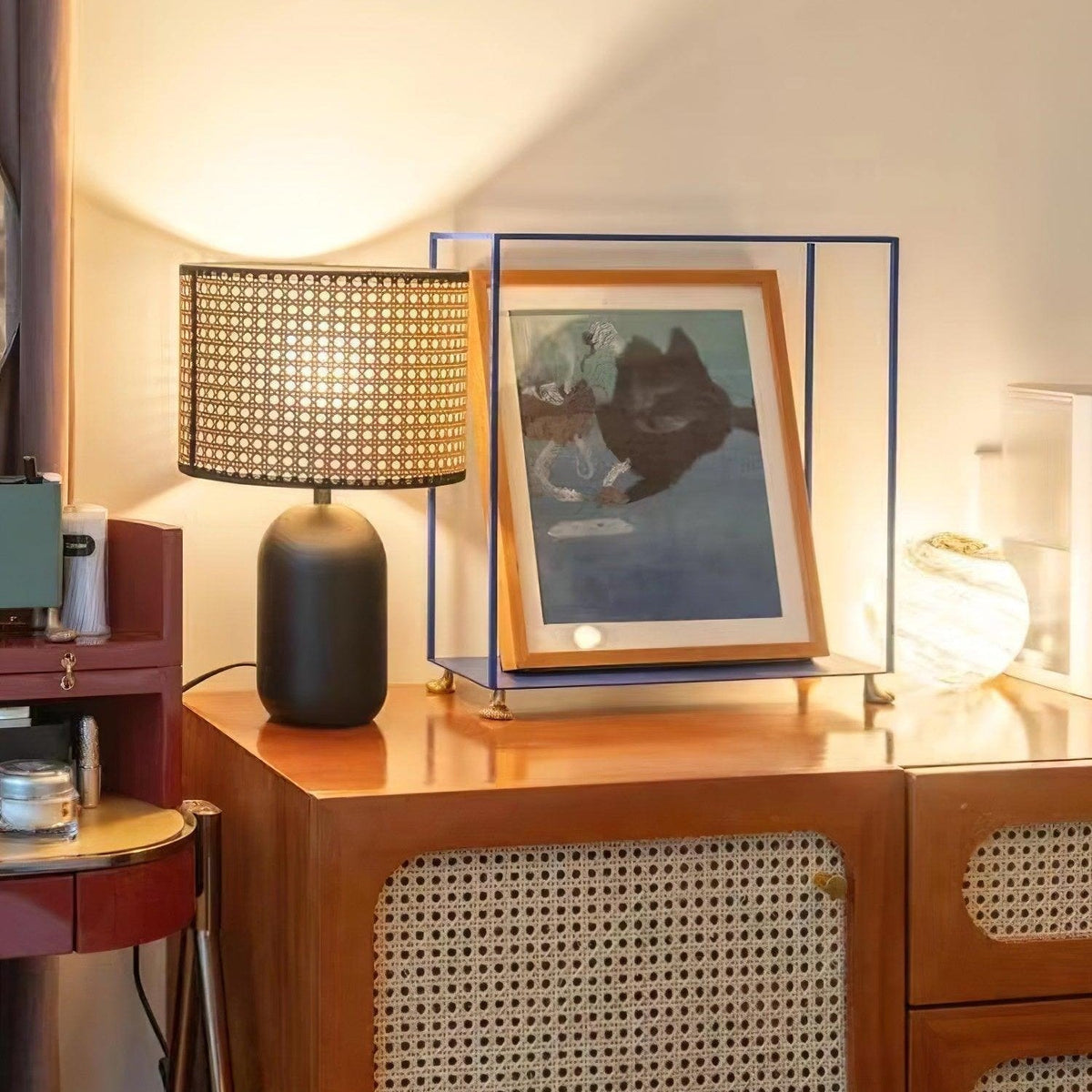 Ravarielle lampada da tavolo moderna in bambù