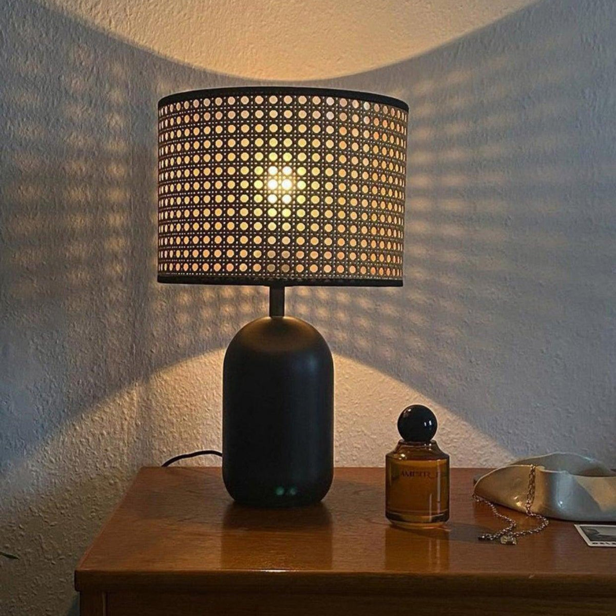 Ravarielle lampada da tavolo moderna in bambù