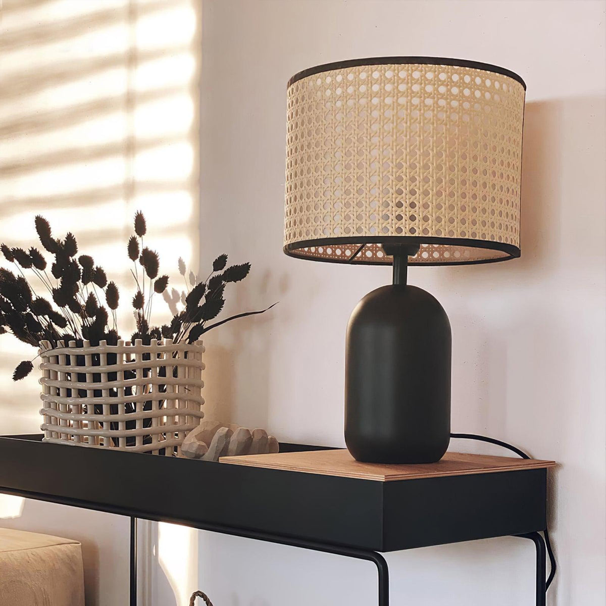 Ravarielle lampada da tavolo moderna in bambù