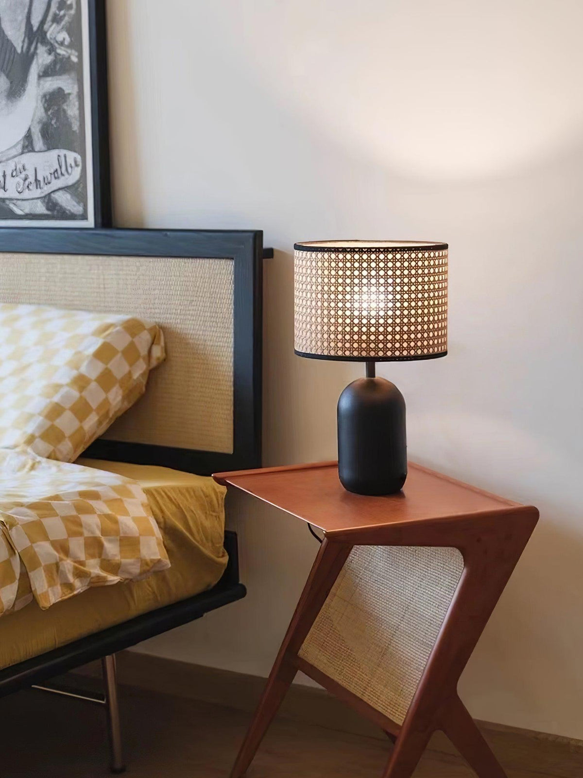 Ravarielle lampada da tavolo moderna in bambù