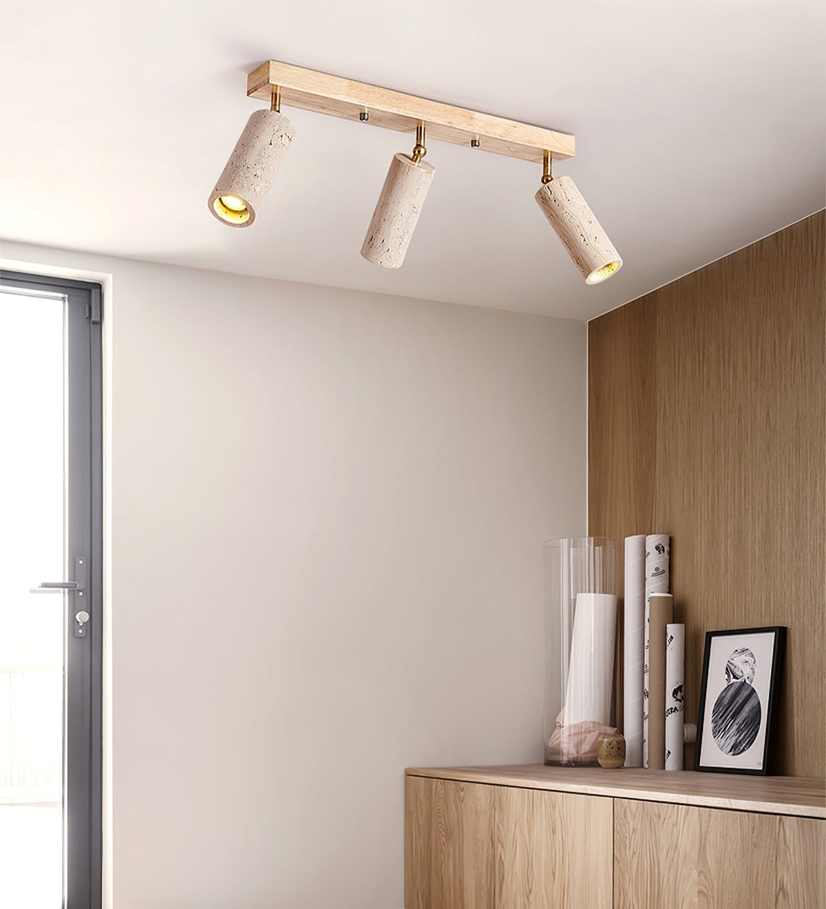 Eurliryra Faretto a Binario in Travertino Moderno - Relic Pieces