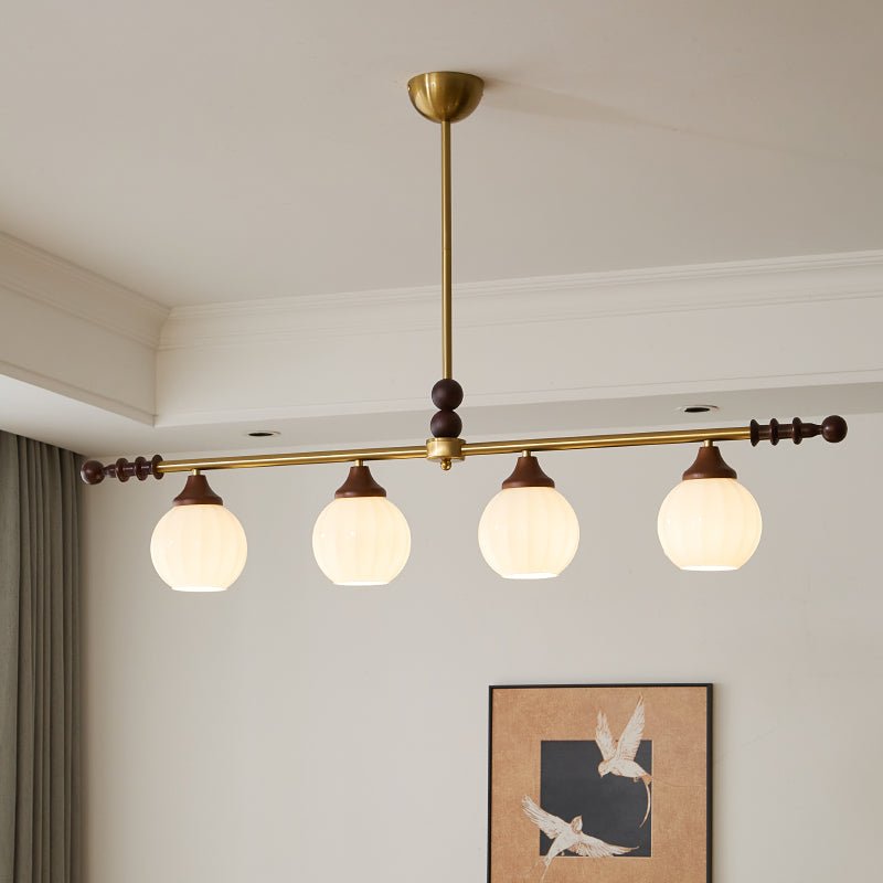 Codoriel lampada a sospensione in legno e vetro con Design Tradizionale
