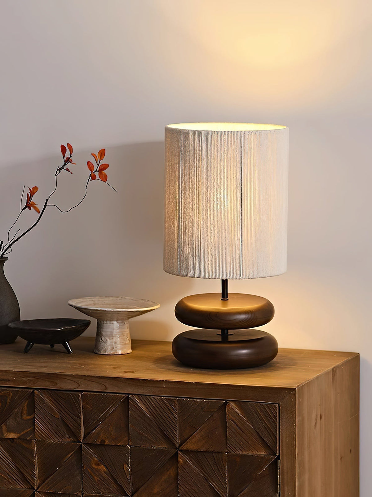 Morgan lampada da tavolo in legno minimalista