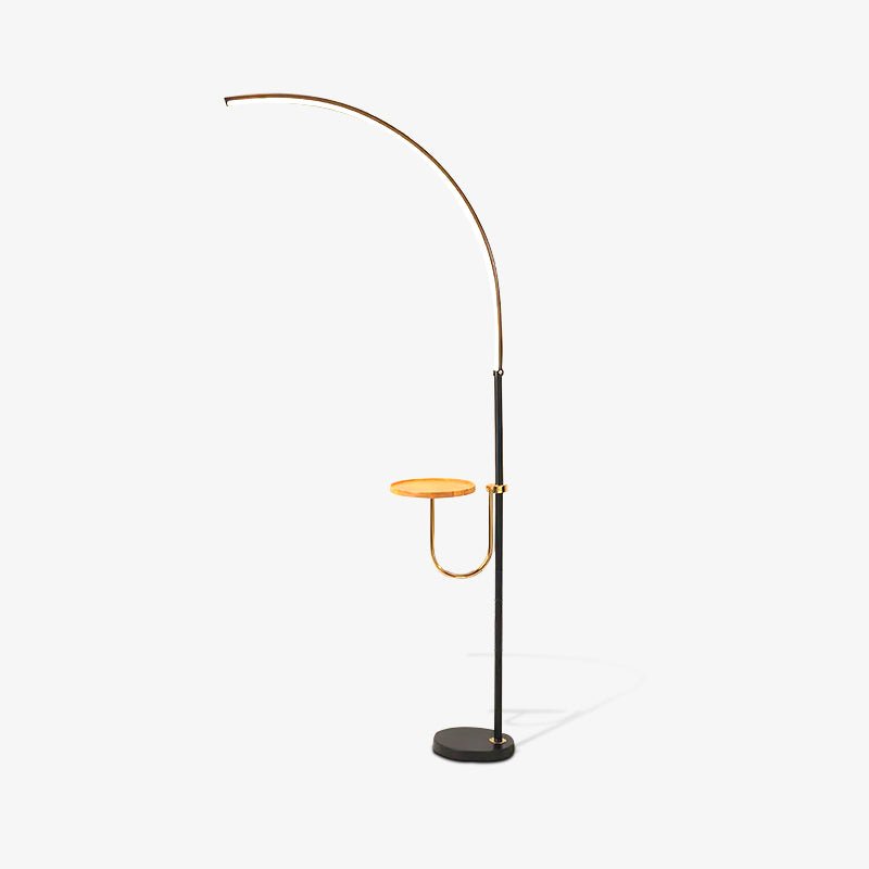 Tild lampada da terra in legno e Silicone