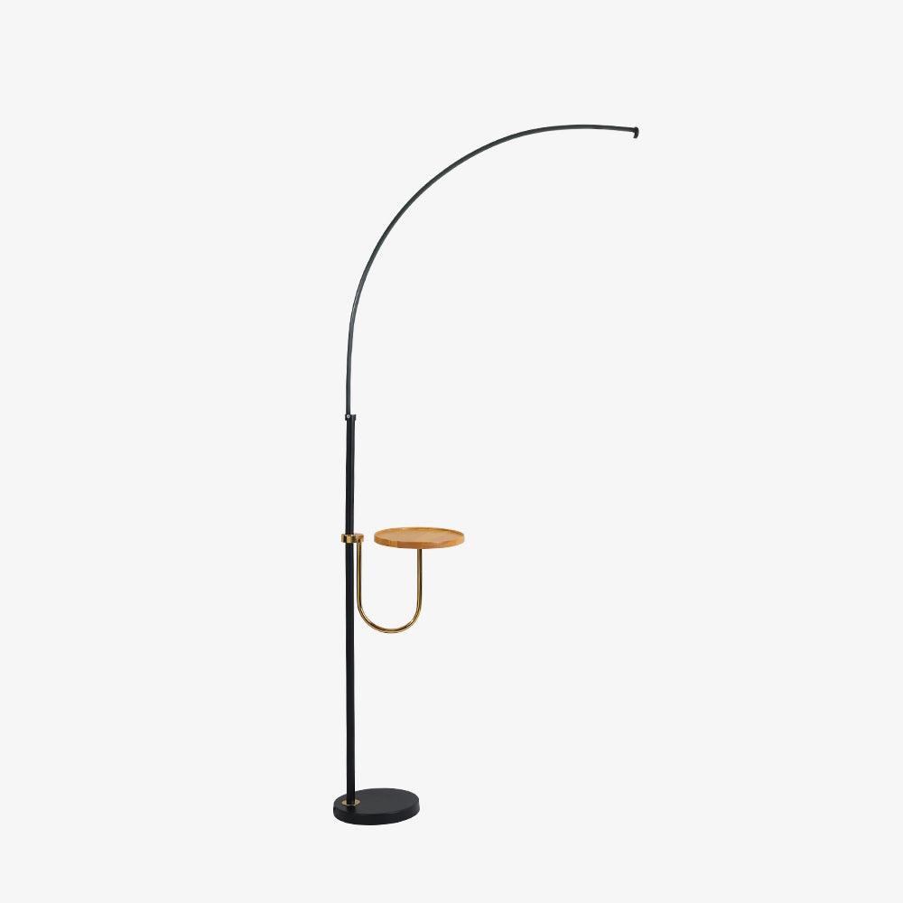 Tild lampada da terra in legno e Silicone