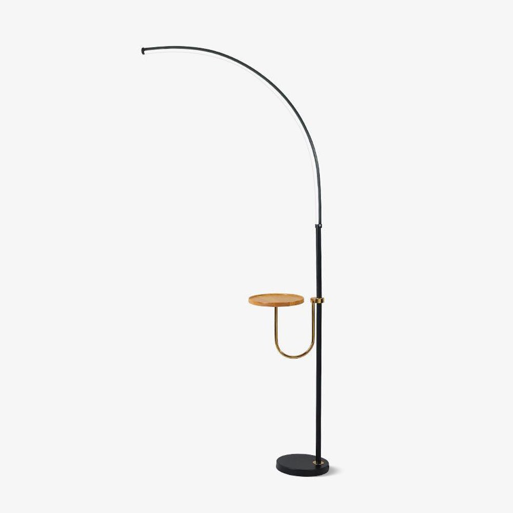 Tild lampada da terra in legno e Silicone