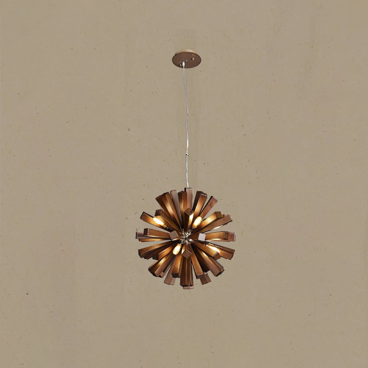 Elvarelle lampadario Premium Nordic Art Burst in legno