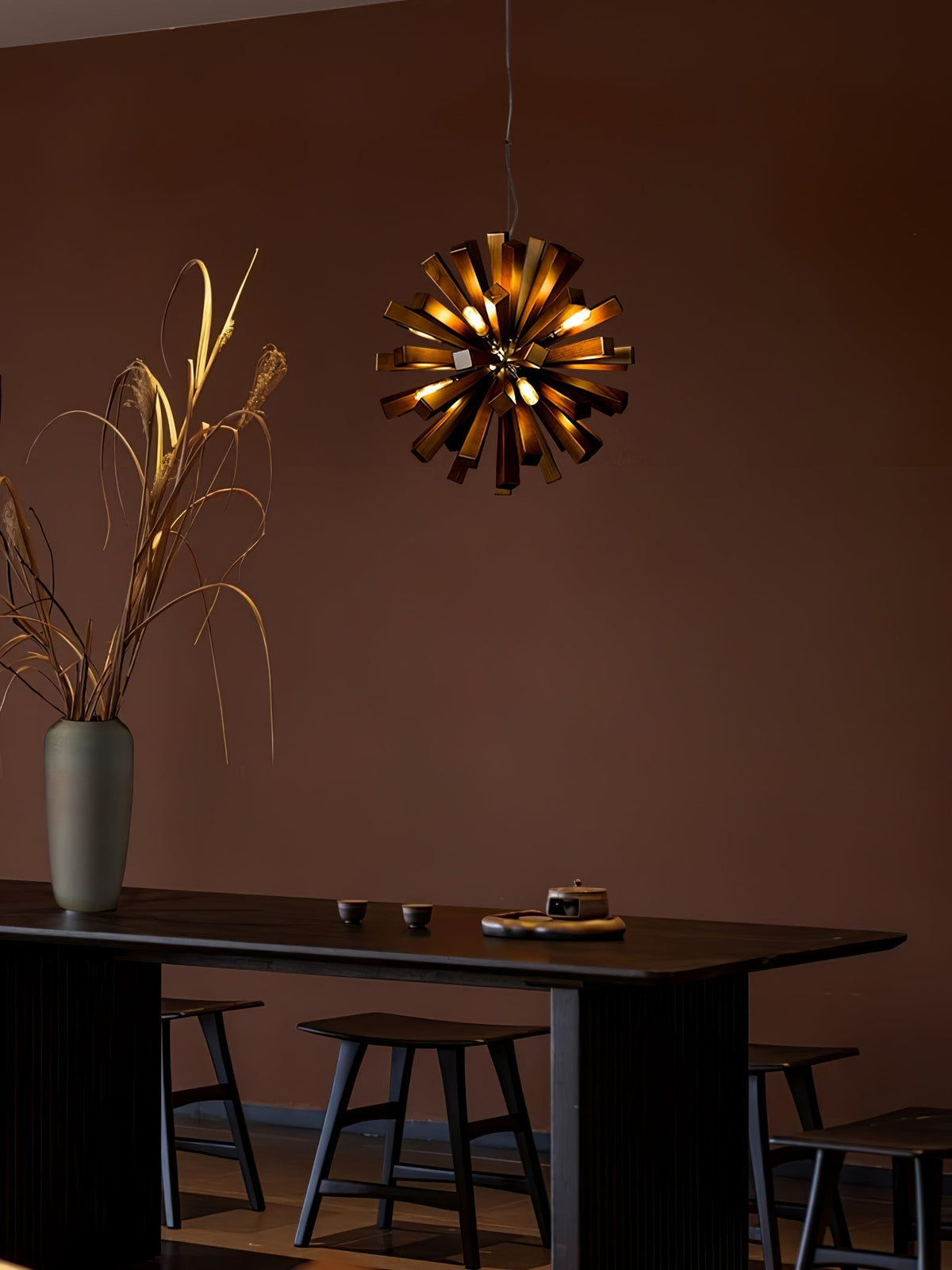 Elvarelle lampadario Premium Nordic Art Burst in legno