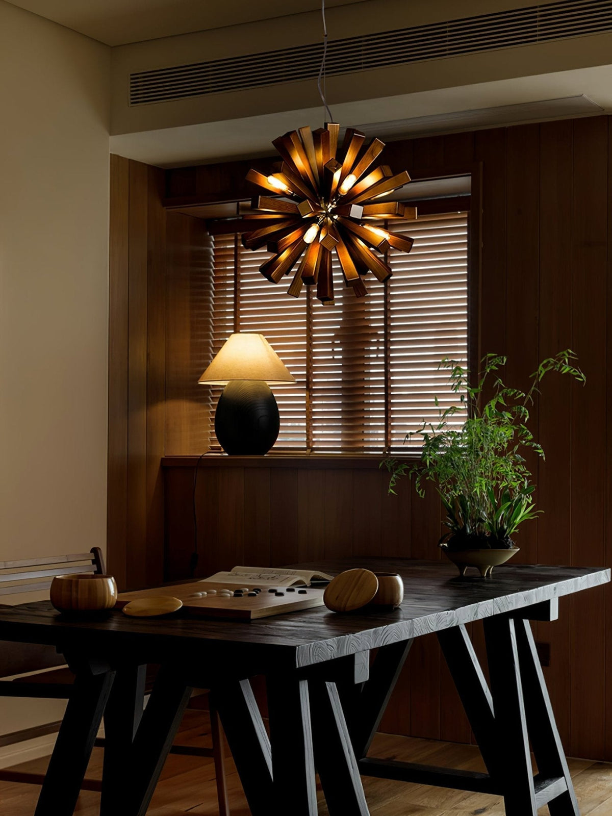 Elvarelle lampadario Premium Nordic Art Burst in legno