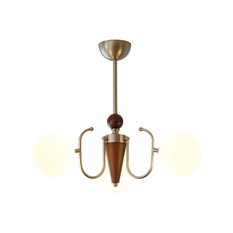 Orvynia Elegance Classic Grove lampadario in legno e vetro